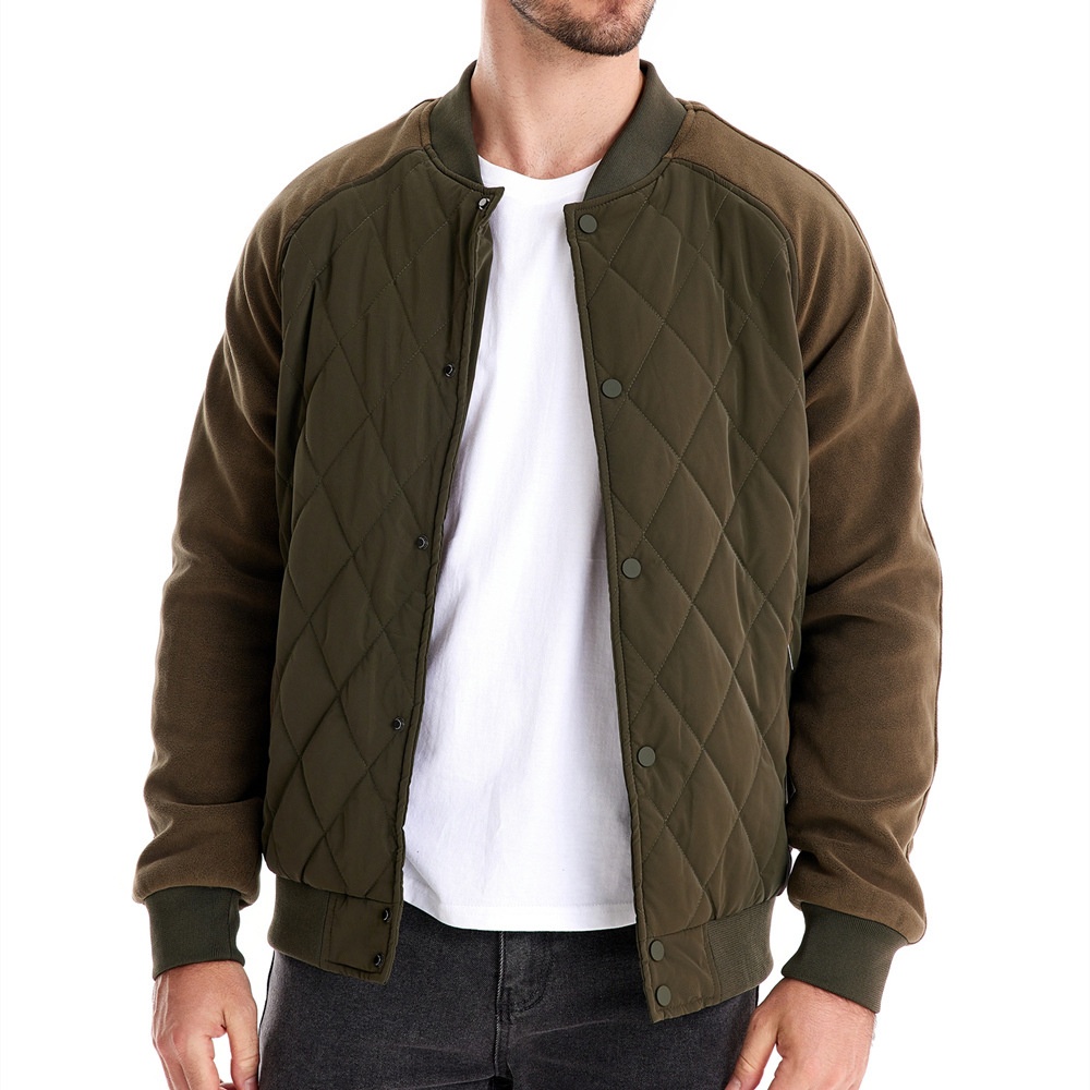 Premium Fleece-Lined Thickened Raglan Sleeve Men's Jacket for Autumn and Winter Outerwear