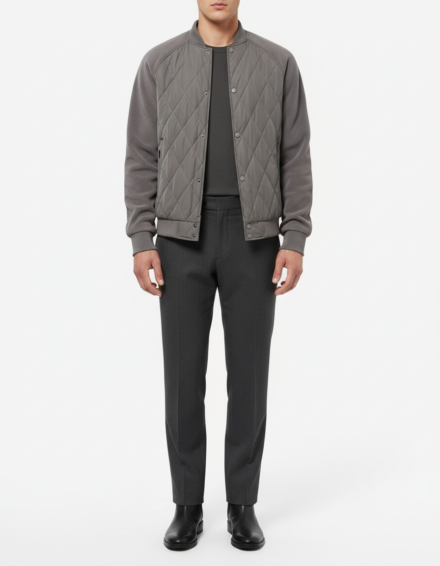 Premium Fleece-Lined Thickened Raglan Sleeve Men's Jacket for Autumn and Winter Outerwear