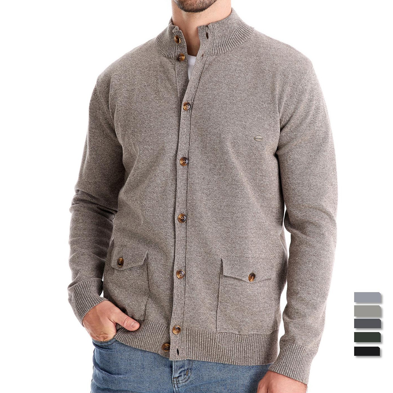 Men's Premium Business Casual Solid Color Autumn Winter Cardigan