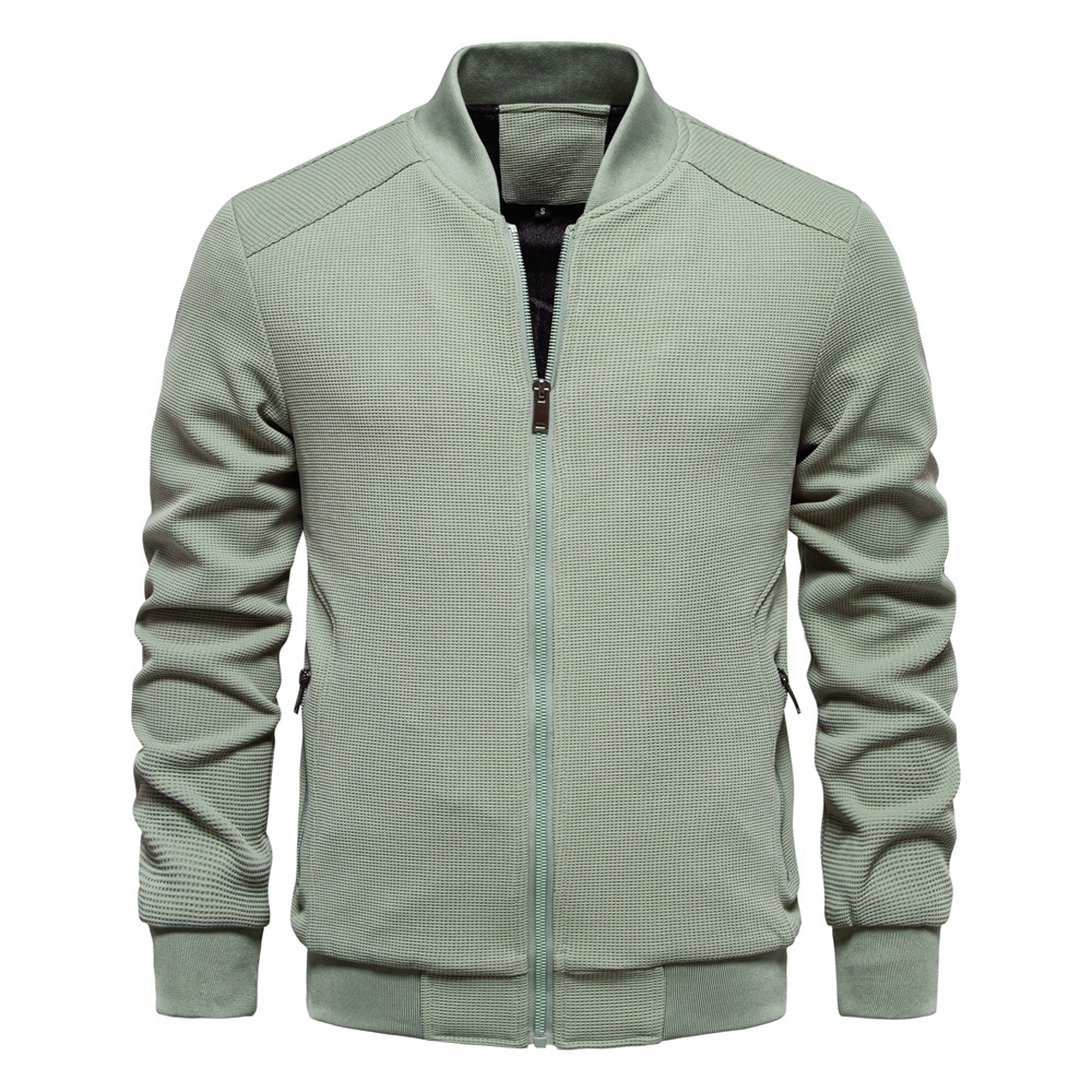 Premium Slim Fit Stand Collar Casual Men's Jacket for Spring and Autumn