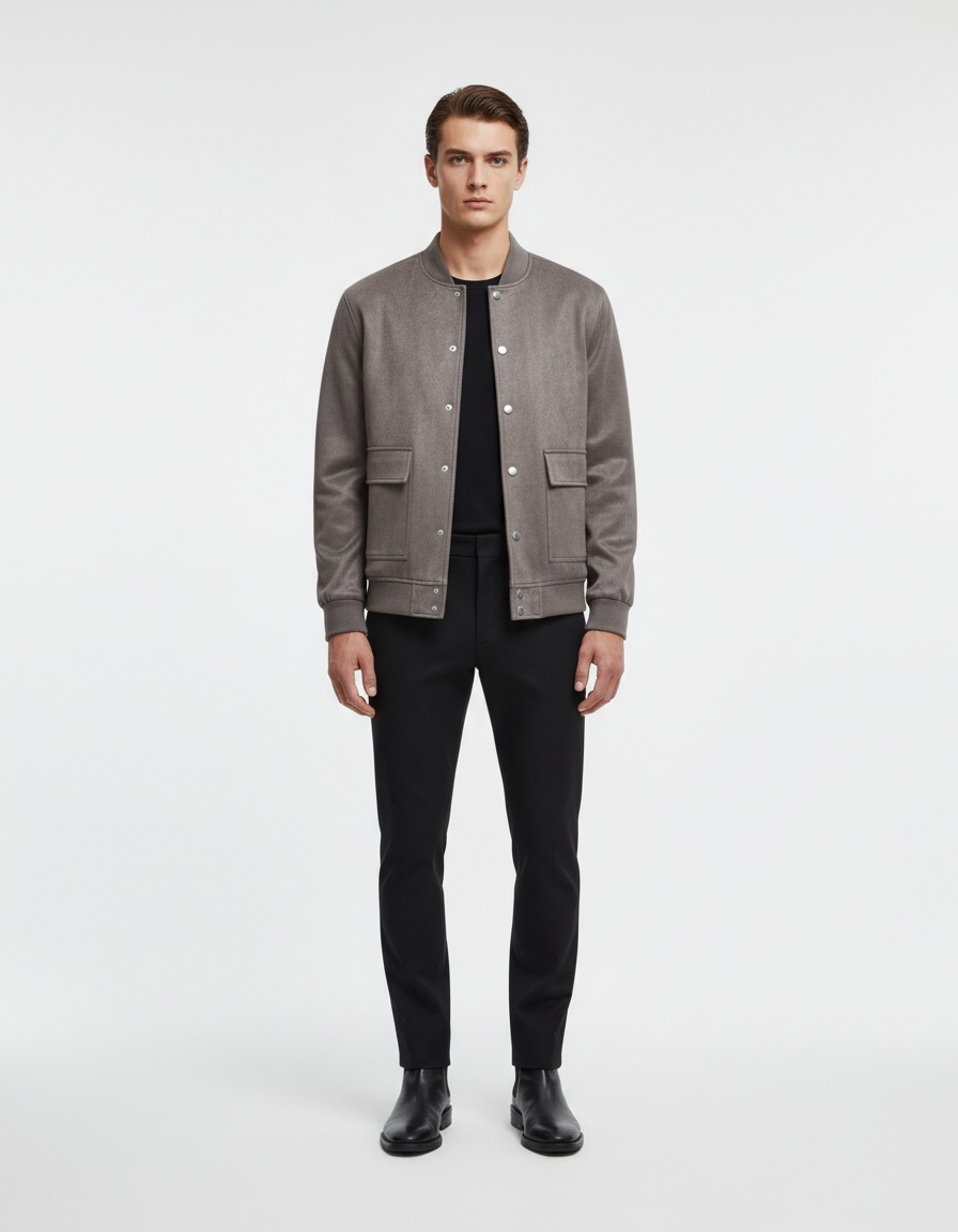 Stand Collar Autumn/Winter Casual Men's Jacket