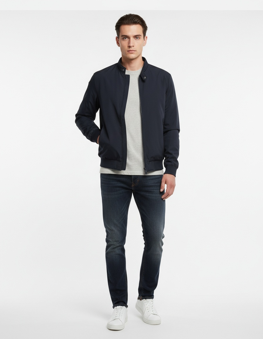 Fashionable Slim Fit Casual Men's Spring and Autumn Lightweight Jacket