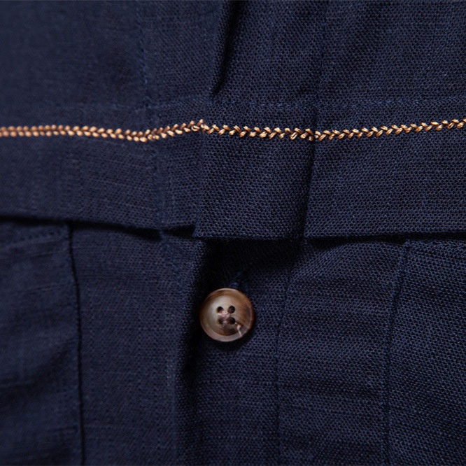 Men's Casual Long Sleeve Shirt with Pocket Decoration