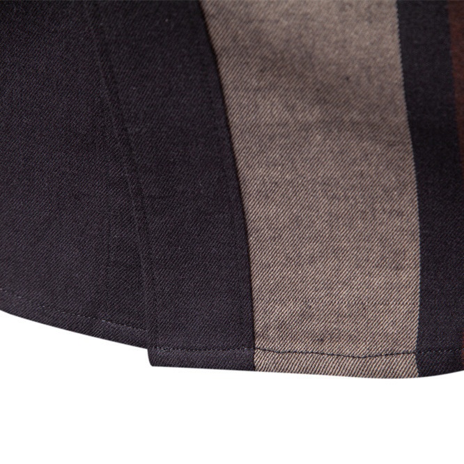 Business Casual Plaid Men's Shirt for Winter