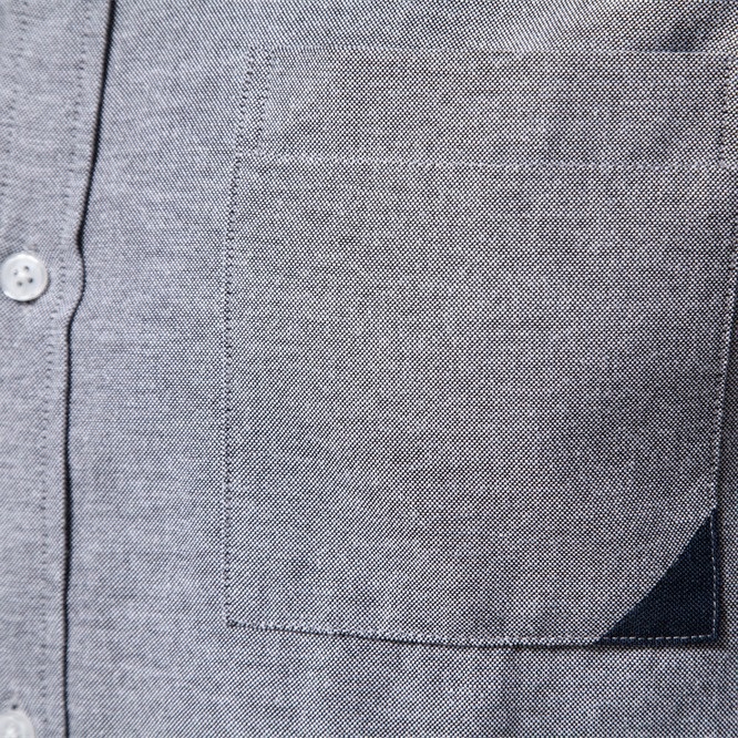 Color Block Long-Sleeved Casual Men's Shirt