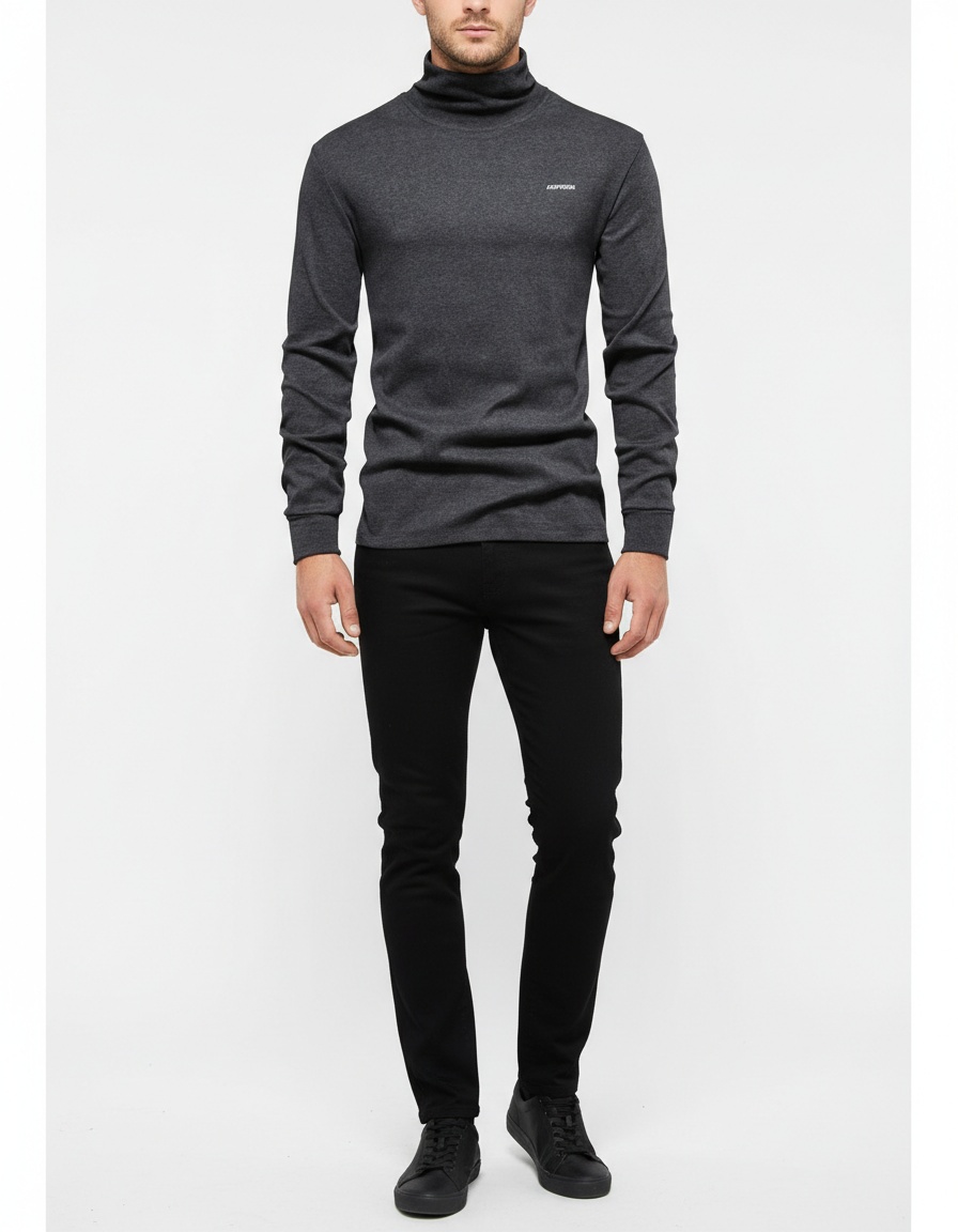 Antibacterial and Skin-Friendly Casual Men's Autumn Base Layer Shirt