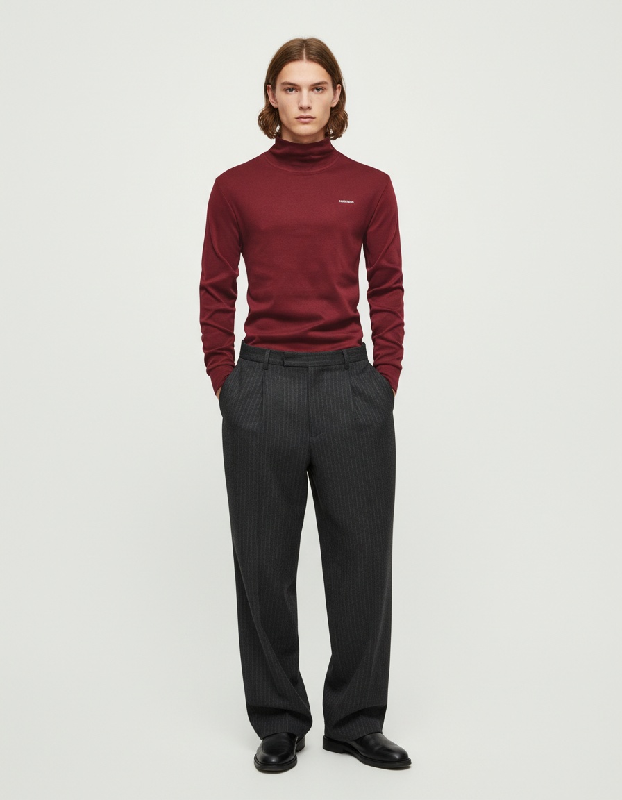 Antibacterial and Skin-Friendly Casual Men's Autumn Base Layer Shirt