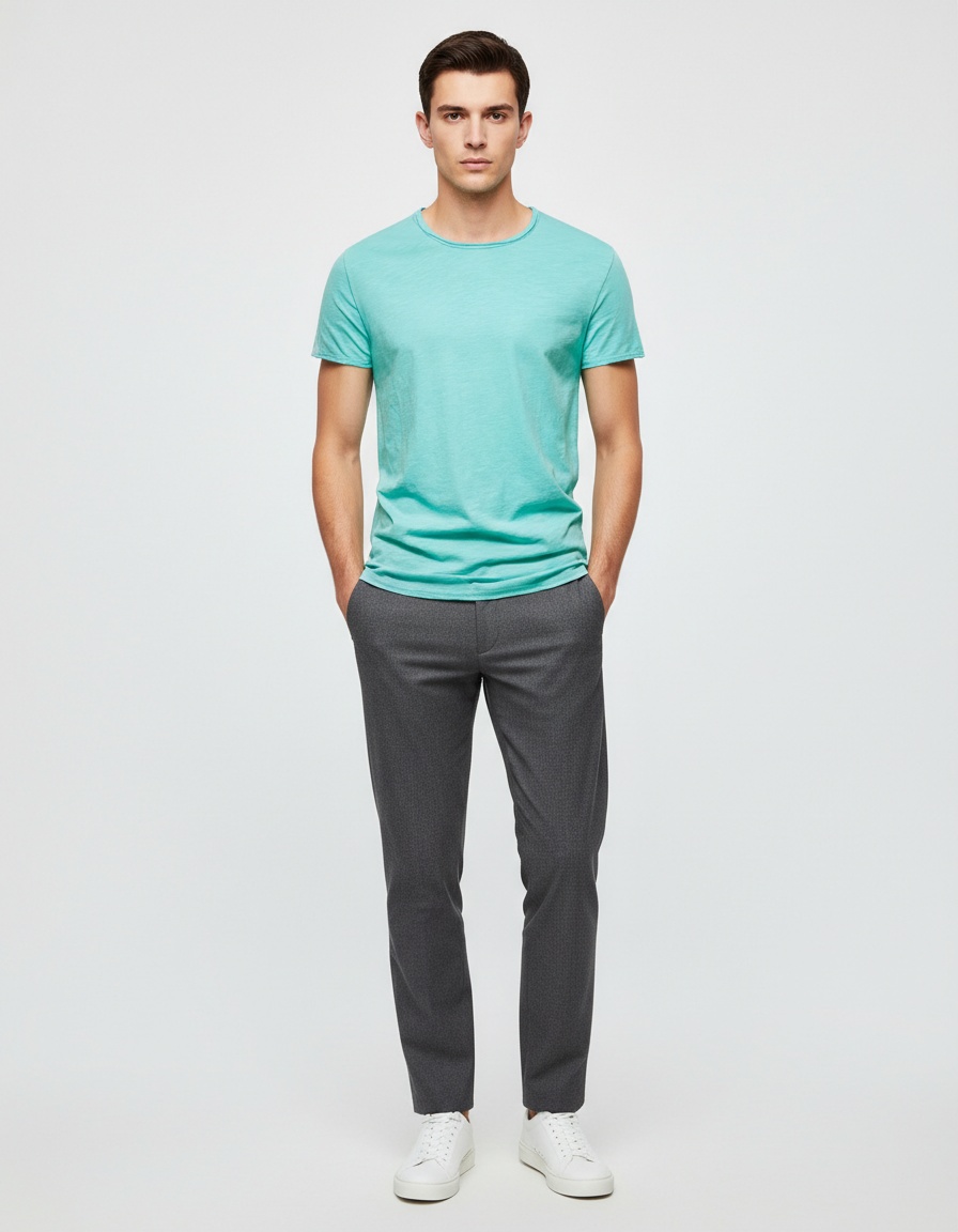 T-shirt d'été respirant et ajusté pour homme