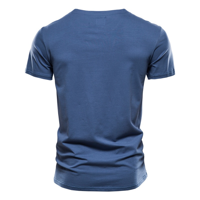 Slim Fit Short Sleeve Pocket T-shirt for Men, Breathable Summer Casual Menswear