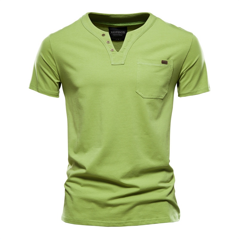 Slim Fit Short Sleeve Pocket T-shirt for Men, Breathable Summer Casual Menswear