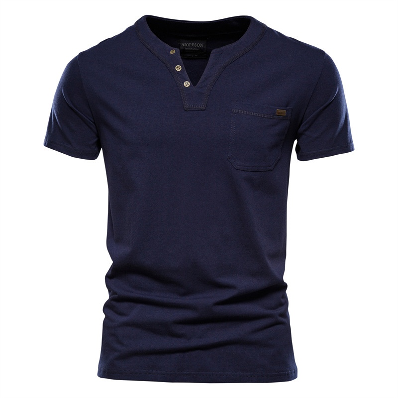 Slim Fit Short Sleeve Pocket T-shirt for Men, Breathable Summer Casual Menswear