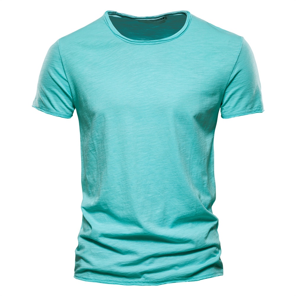 Camiseta de verano transpirable con cuello en V para hombre