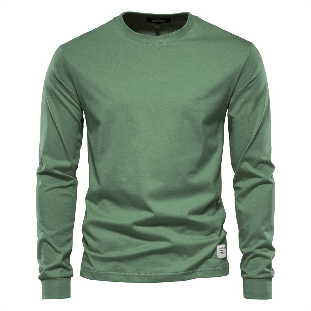 High Street Style Long-Sleeved Casual Men's T-Shirt for Autumn