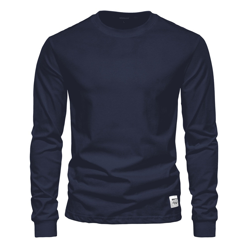High Street Style Long-Sleeved Casual Men's T-Shirt for Autumn