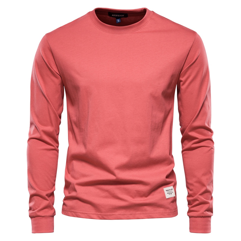 High Street Style Long-Sleeved Casual Men's T-Shirt for Autumn
