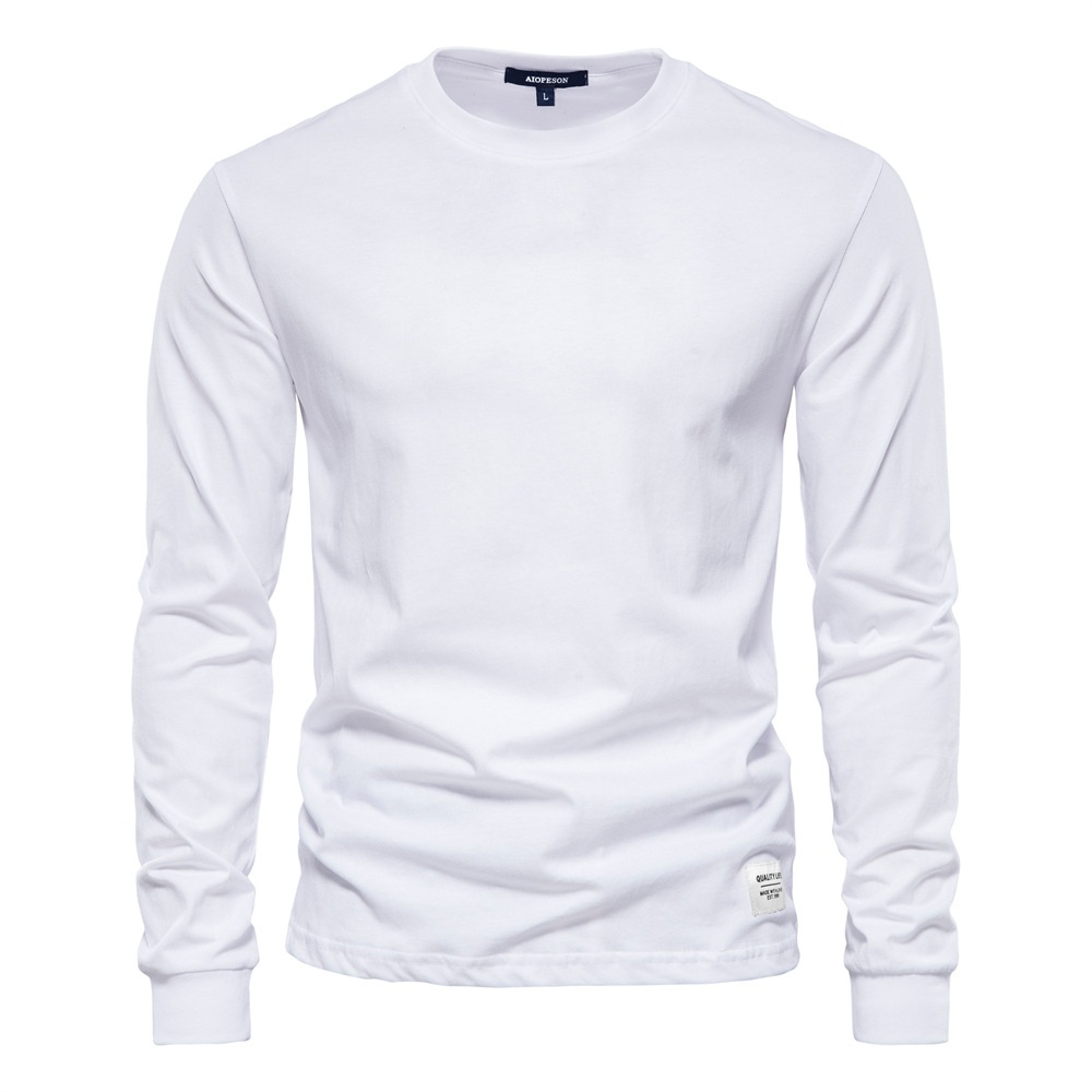 High Street Style Long-Sleeved Casual Men's T-Shirt for Autumn