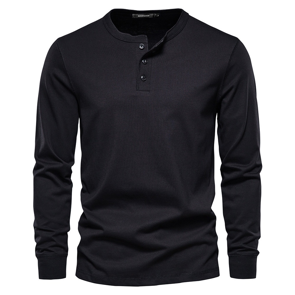 Slim Fit Round Neck Casual Autumn Long-Sleeved Men's T-Shirt