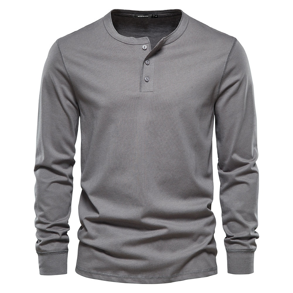Slim Fit Round Neck Casual Autumn Long-Sleeved Men's T-Shirt