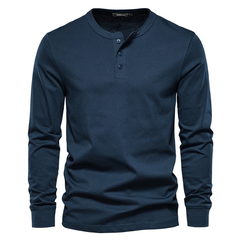 Slim Fit Round Neck Casual Autumn Long-Sleeved Men's T-Shirt