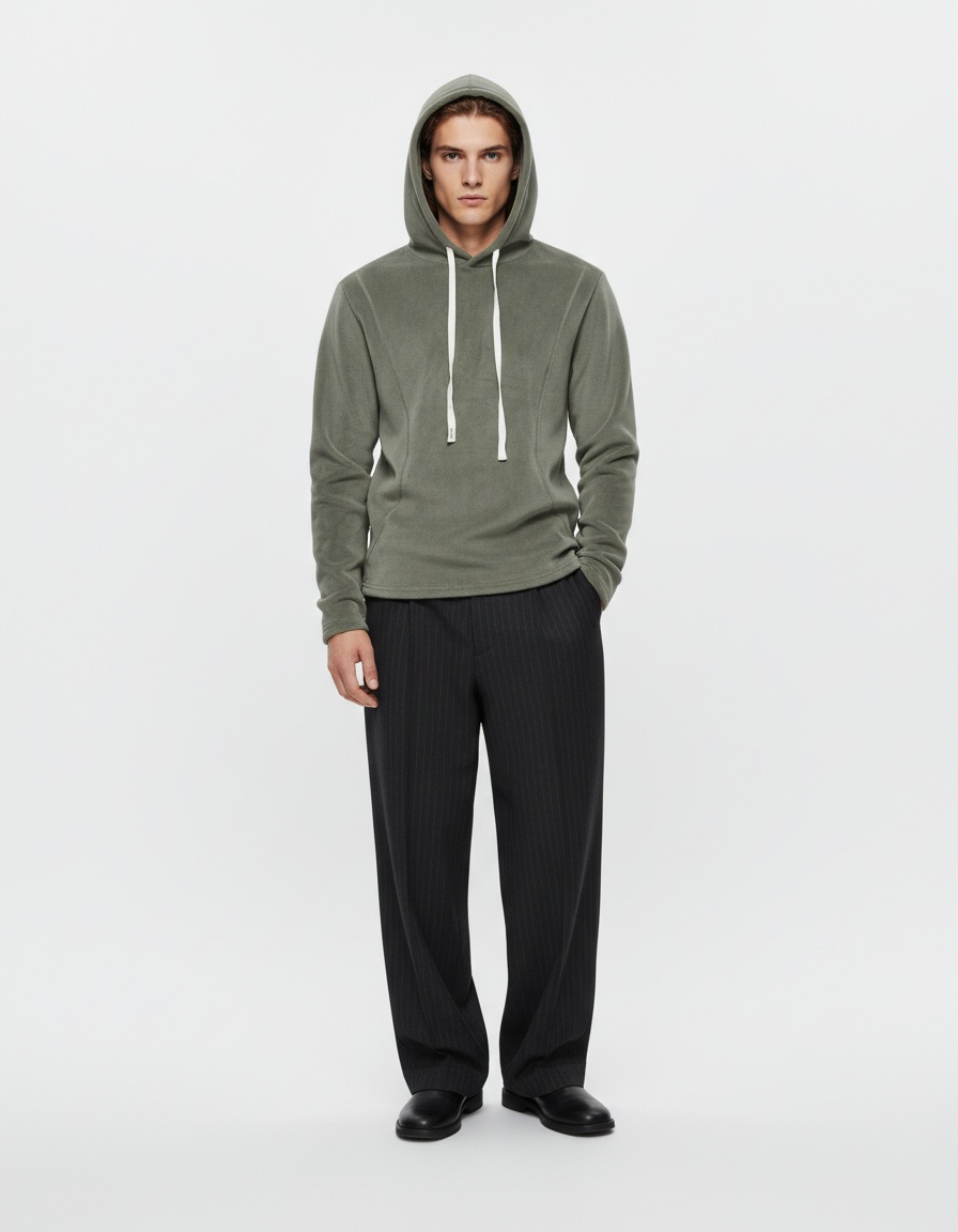 Plaid Knit High-Elastic Long-Sleeve Base Layer for Men's Winter Casual Wear