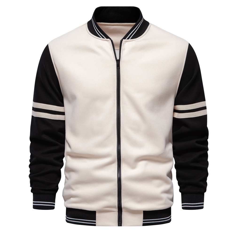 Loose Fit Printed Patchwork Crew Neck Autumn Men's Sweatshirt