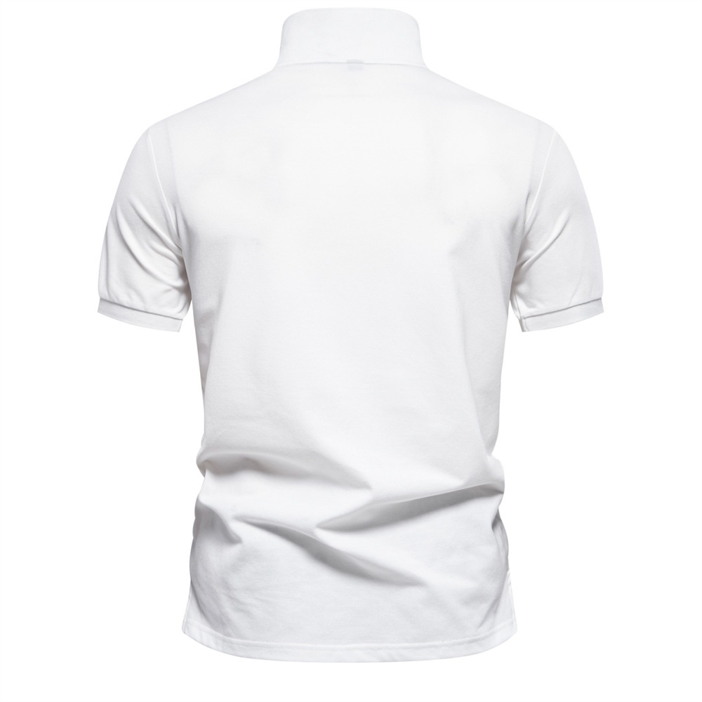 Gradient Printed Breathable Casual Men's Polo Shirt