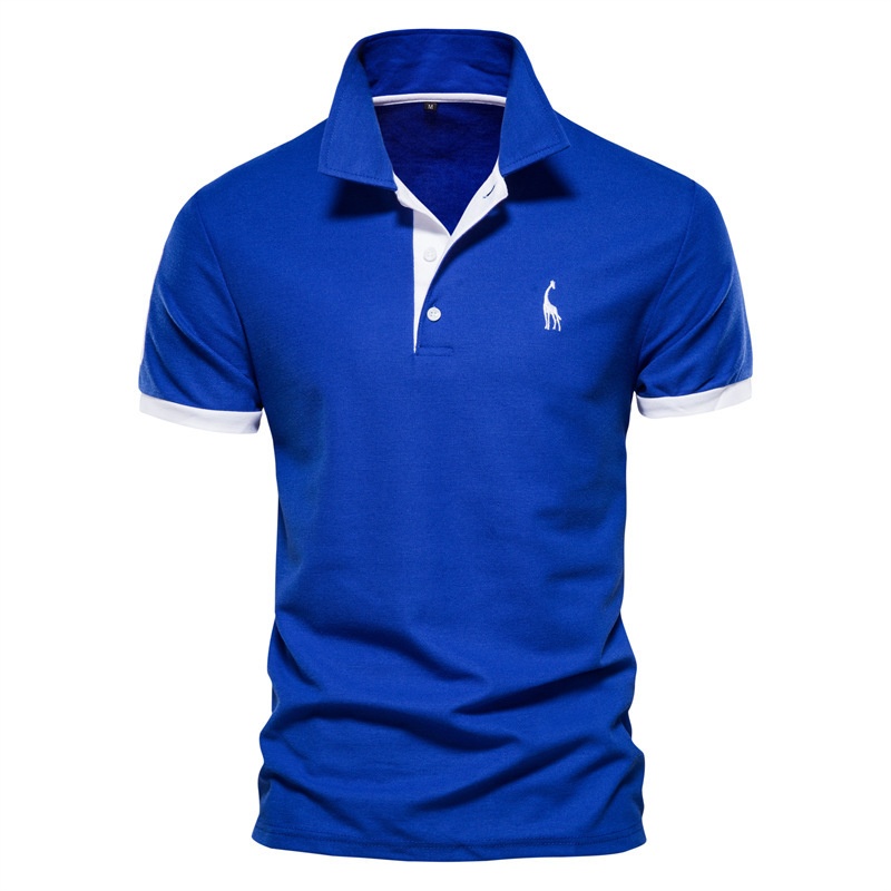 Breathable Short Sleeve Polo Shirt with Embroidery logo for Men