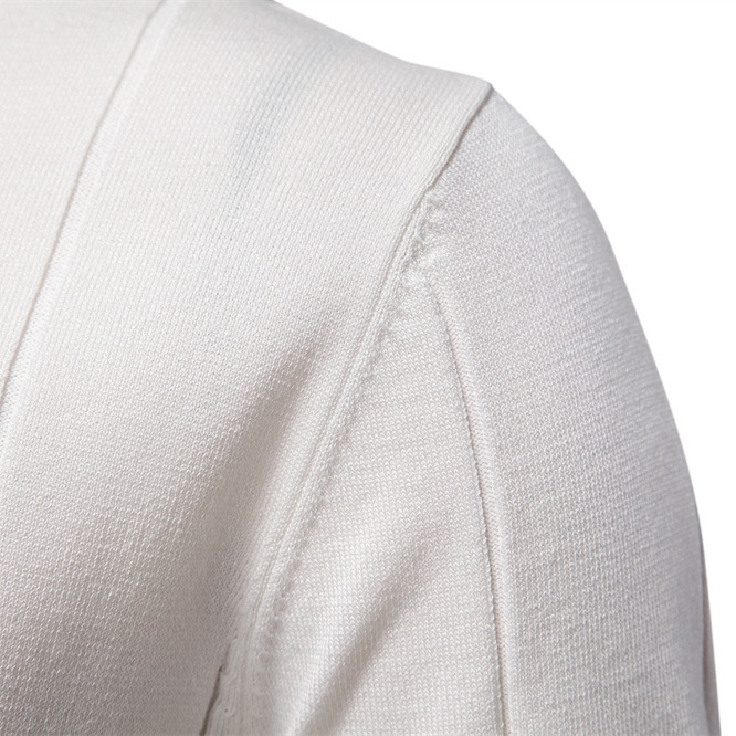 Knitted Business Casual Short Sleeve Men's Polo Shirt with Lapel Collar