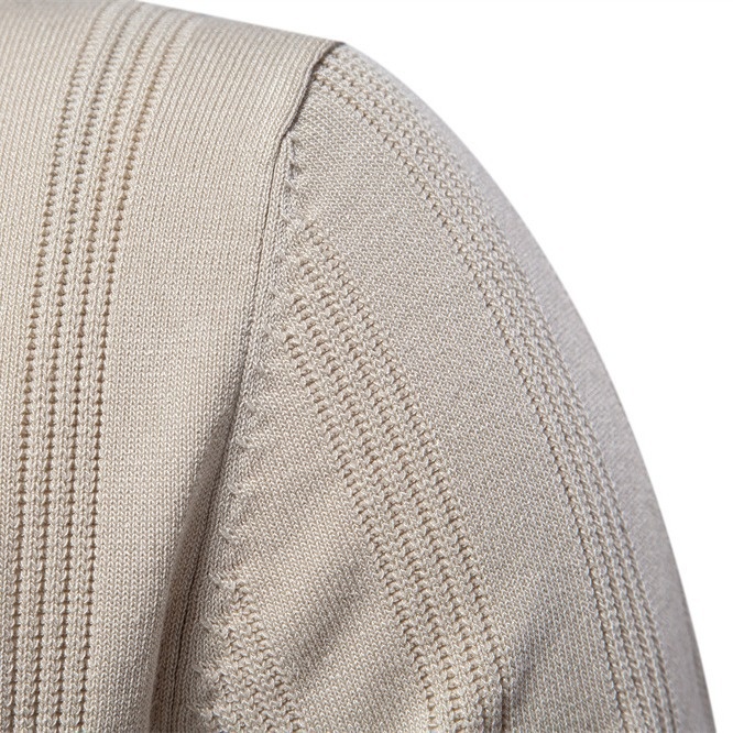 Men's Short-Sleeve Knitted Casual Polo Shirt