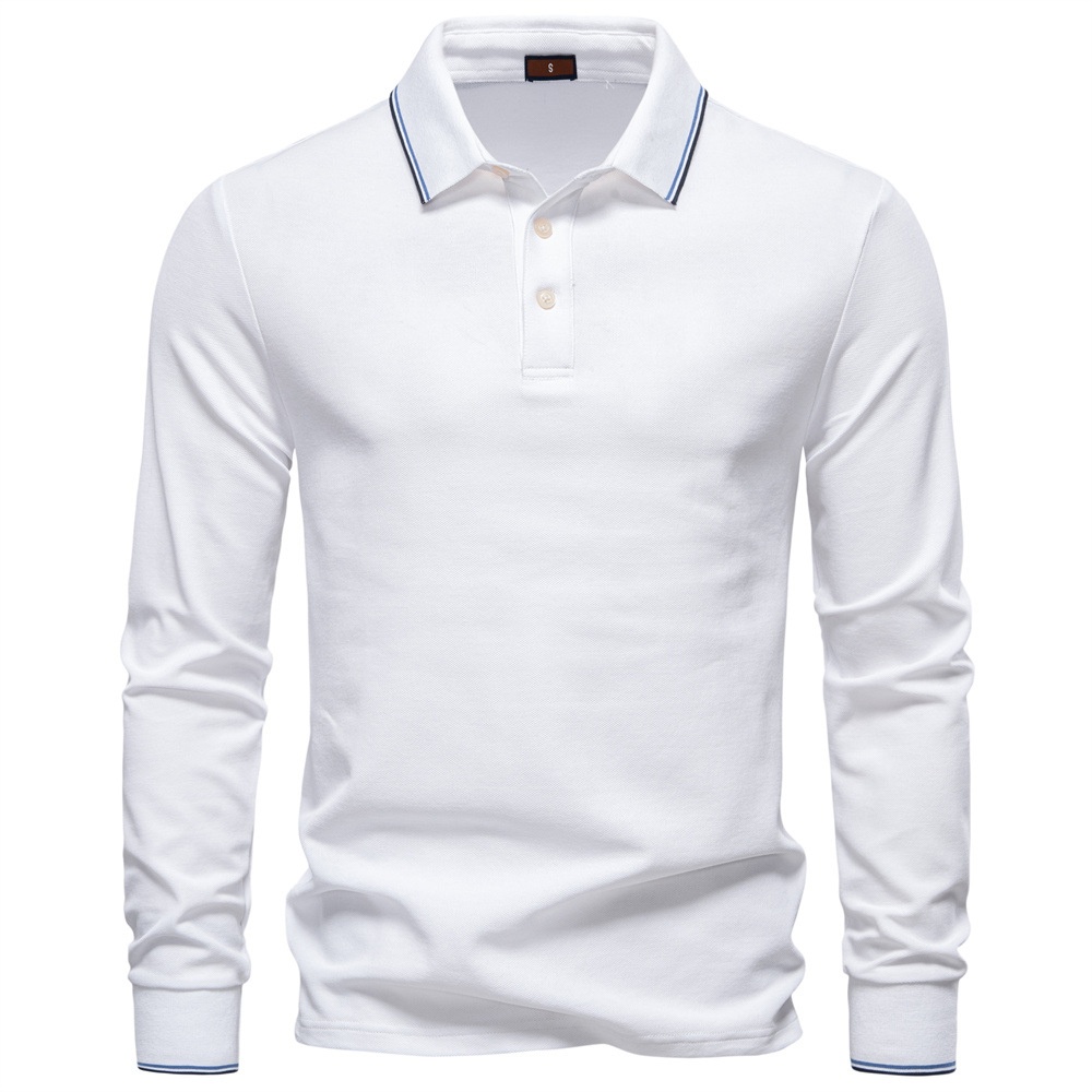 Casual Long-Sleeve Men's Autumn Polo Shirt