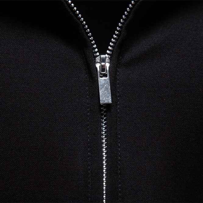 Breathable Business Casual Zipper Lapel Men's Polo Shirt