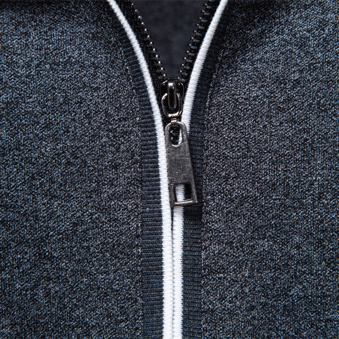 Quarter-Zip Business Casual Men's Polo Shirt with Breathable Short Sleeves