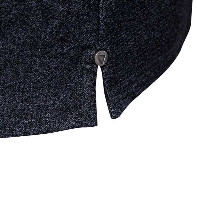 Quarter-Zip Business Casual Men's Polo Shirt with Breathable Short Sleeves