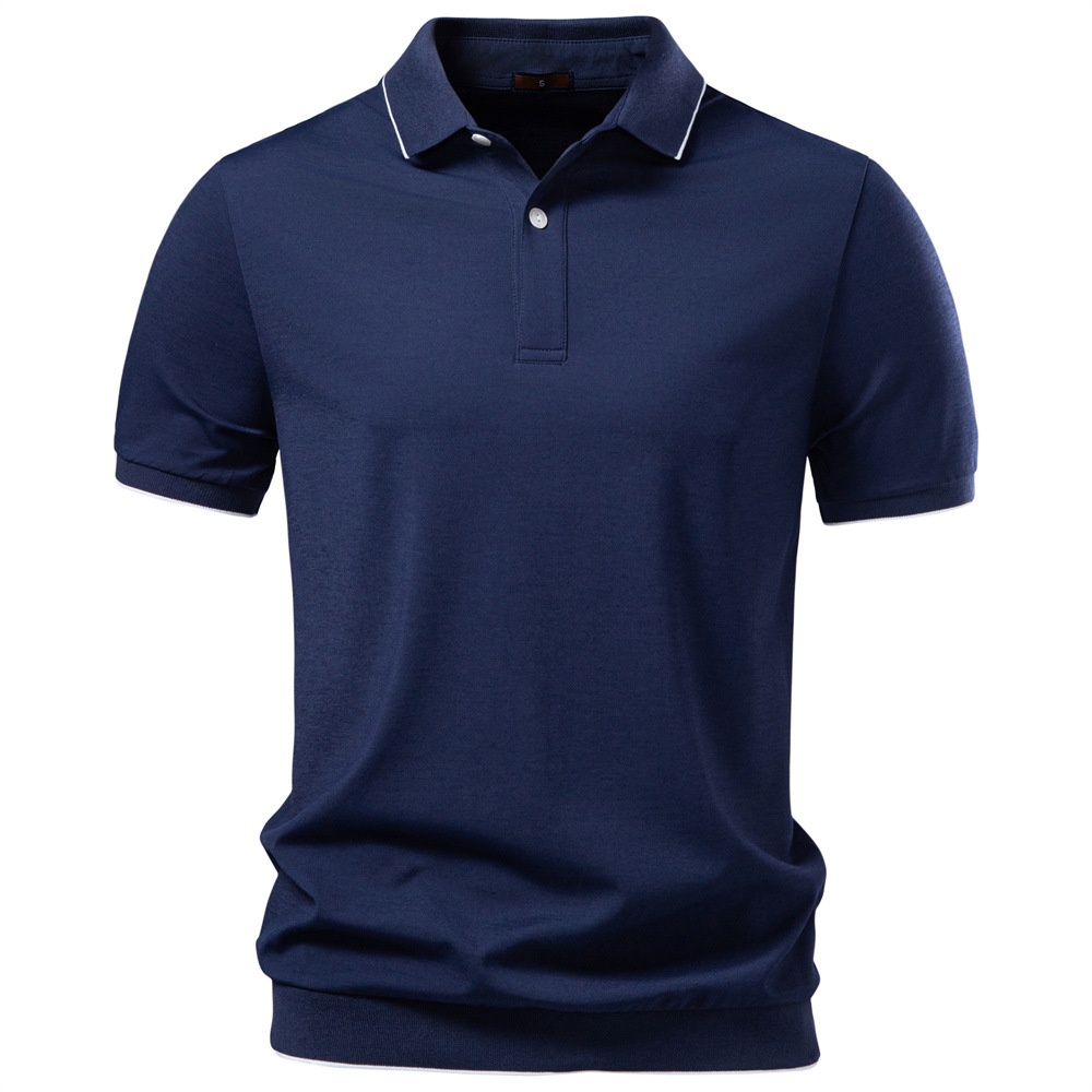 Breathable Summer Business Casual Men's Polo Shirt