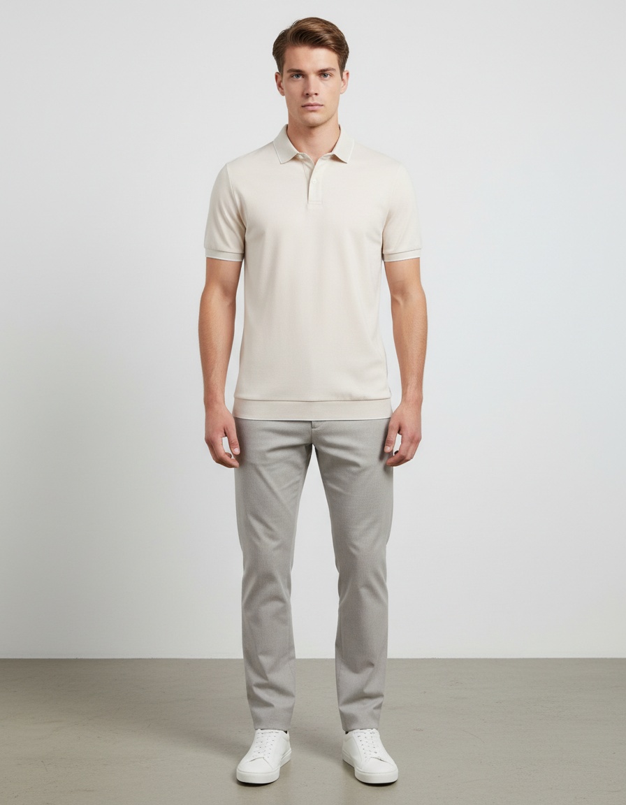 Breathable Summer Business Casual Men's Polo Shirt