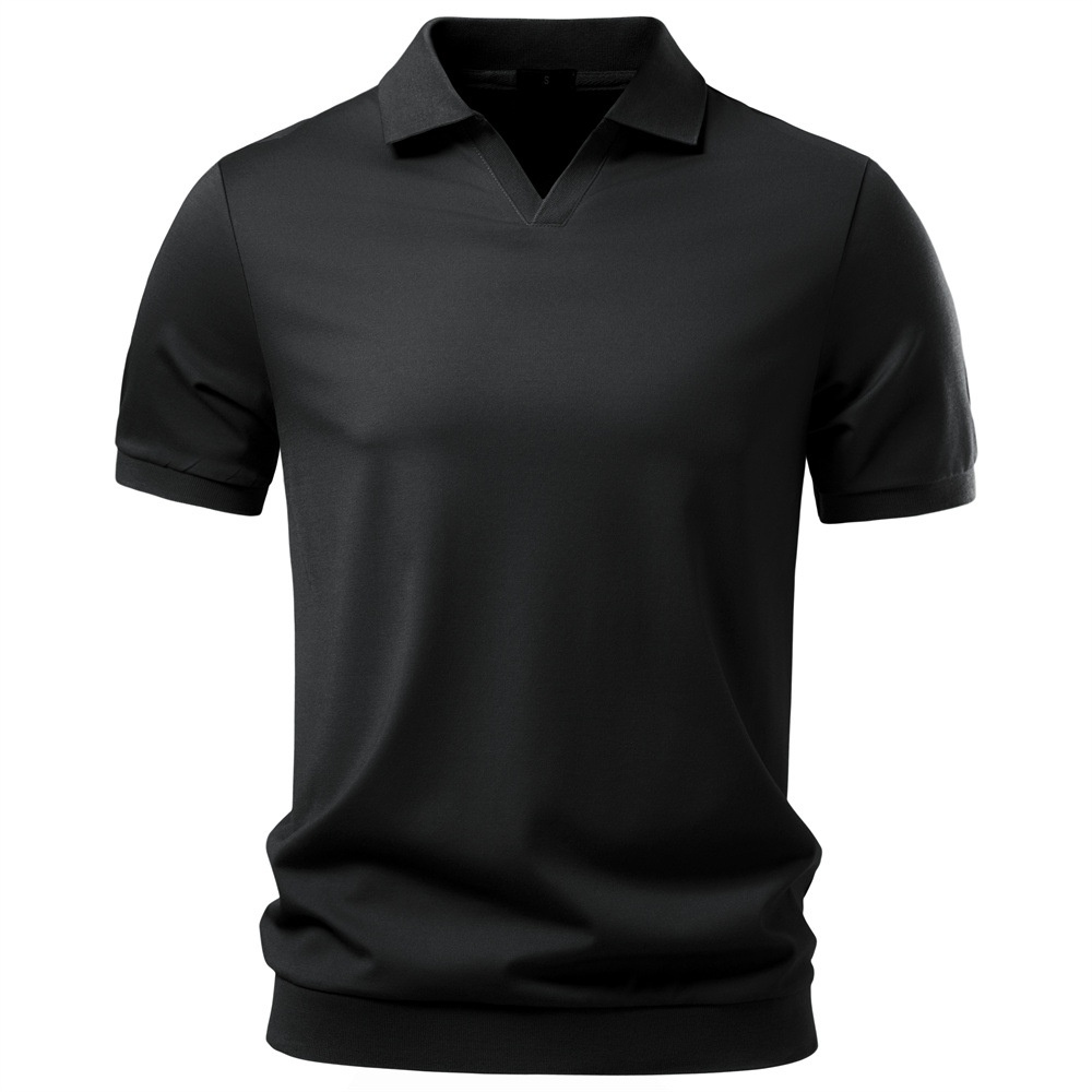 Short-Sleeve Business Polo for Men's Casual Summer Wear