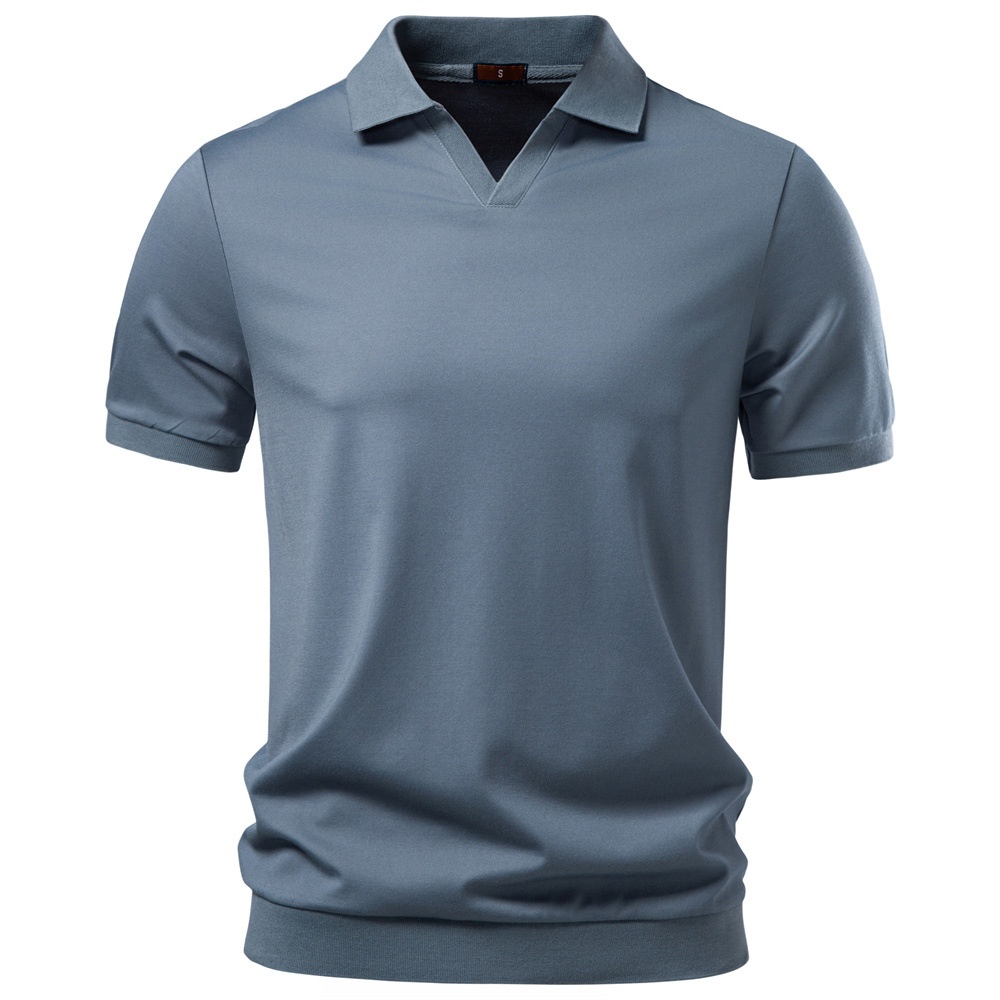 Short-Sleeve Business Polo for Men's Casual Summer Wear