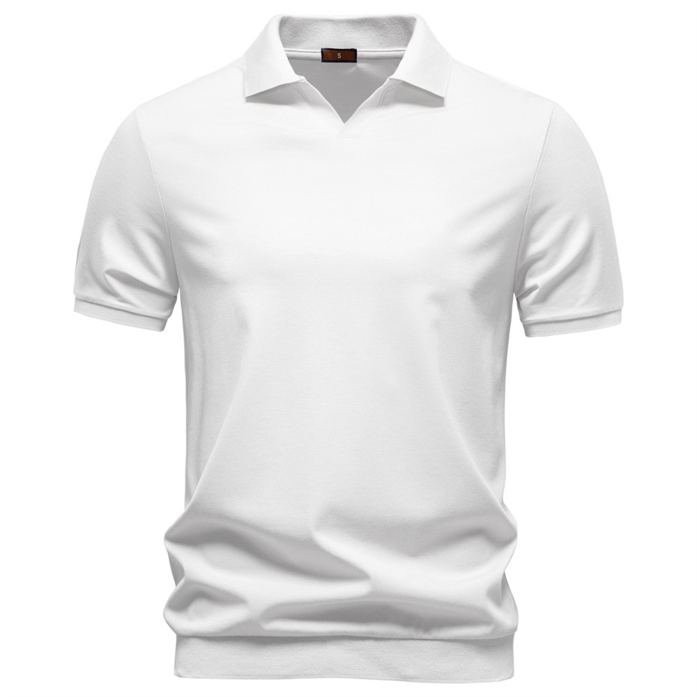 Short-Sleeve Business Polo for Men's Casual Summer Wear