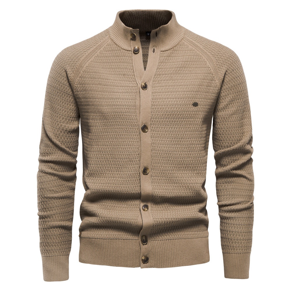 Men's Premium Autumn/Winter Knit Cardigan for Business Casual Wear