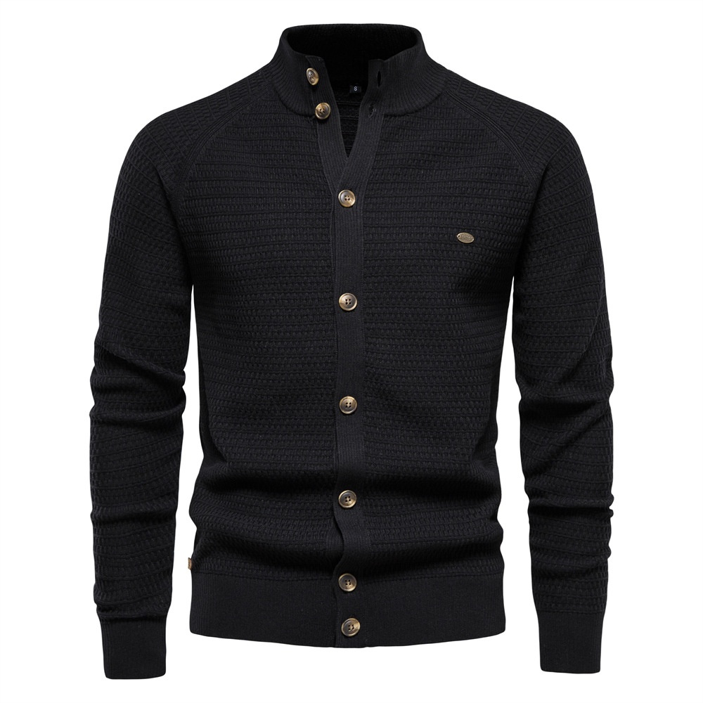 Men's Premium Autumn/Winter Knit Cardigan for Business Casual Wear