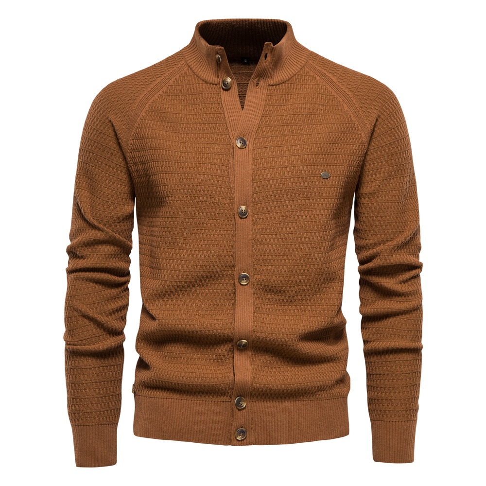 Men's Premium Autumn/Winter Knit Cardigan for Business Casual Wear