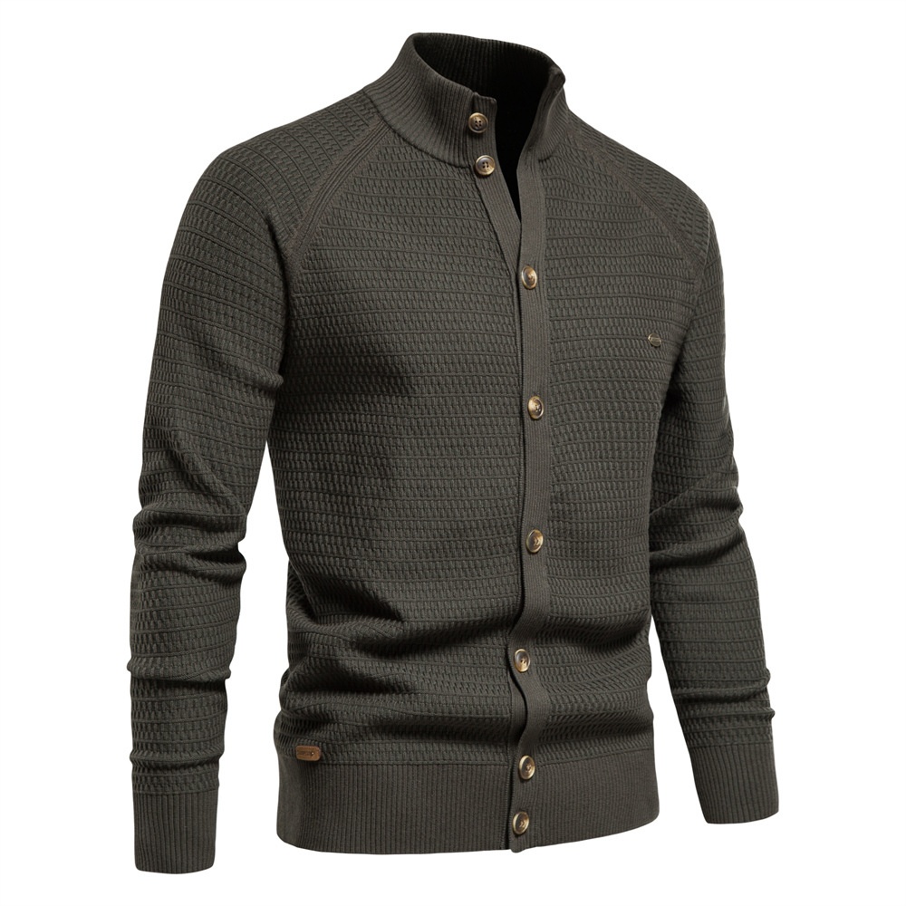 Men's Premium Autumn/Winter Knit Cardigan for Business Casual Wear
