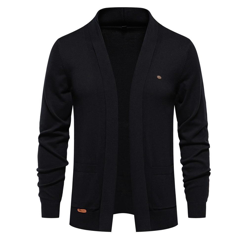 Premium Autumn and Winter Button-Down Business Casual Knit Cardigan for Men