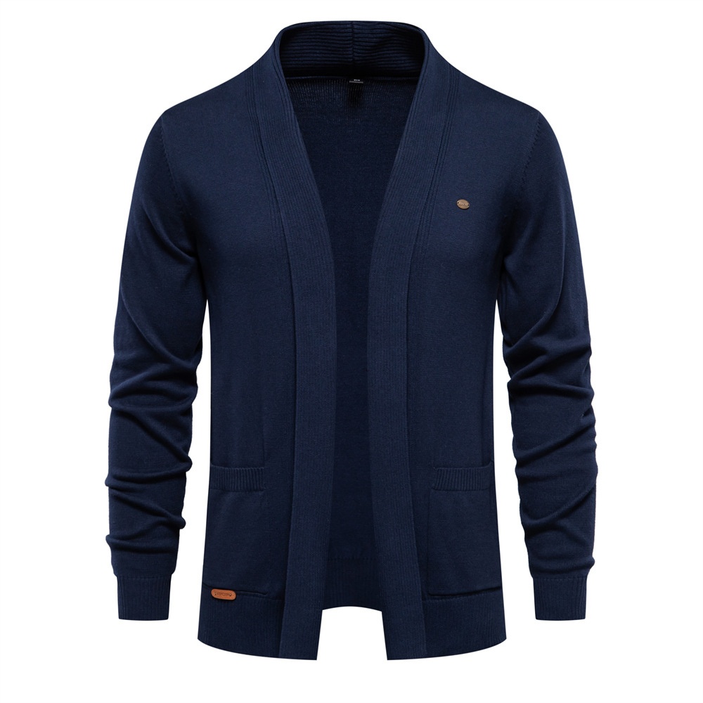Premium Autumn and Winter Button-Down Business Casual Knit Cardigan for Men
