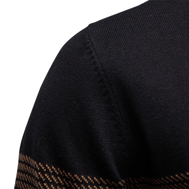 Premium Half-Zip Stand Collar Winter Sweater for Men
