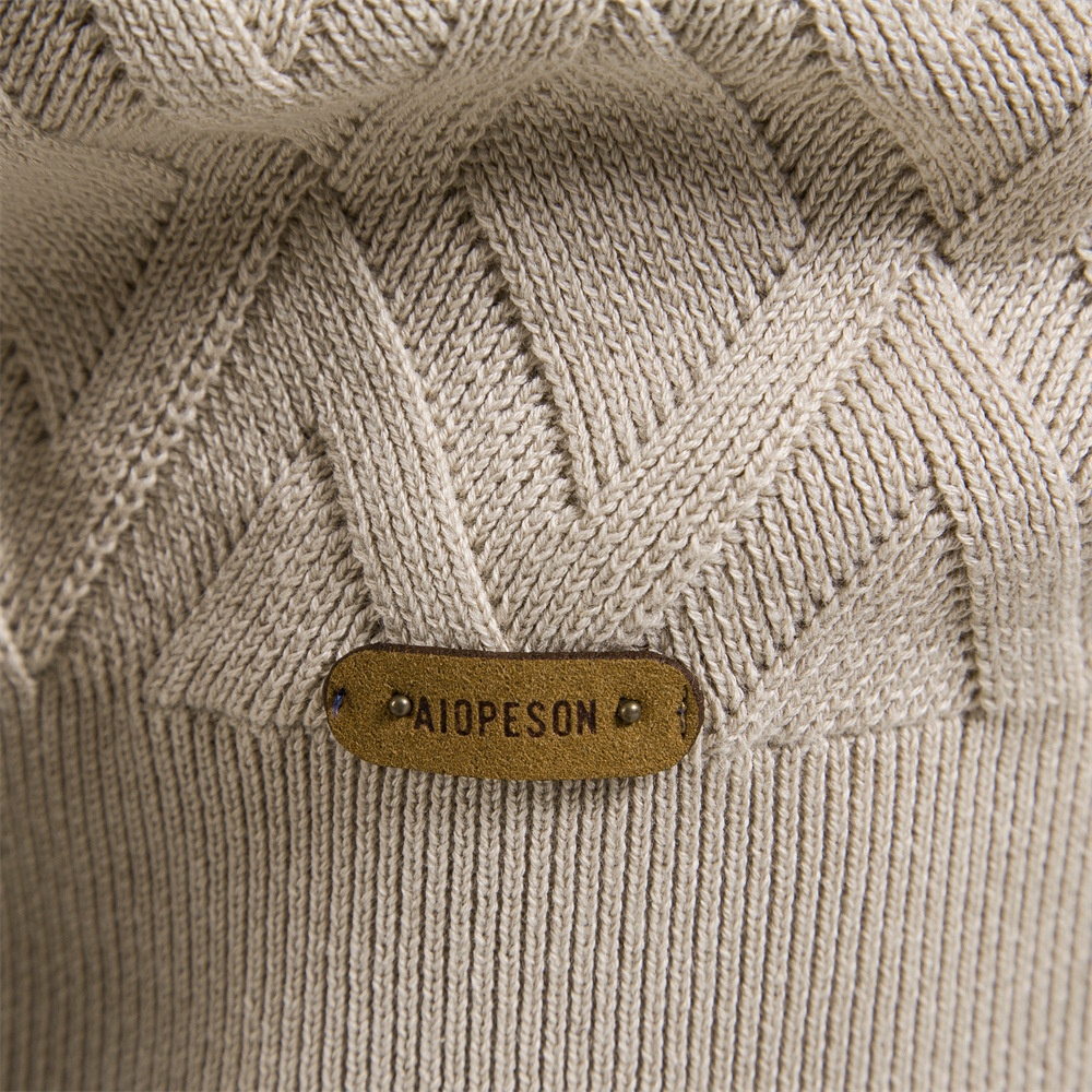 Maglione da uomo a tinta unita, stile casual autunno/inverno.