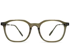 BS1913-0551_Green_Rectangular_Titanium_Glasses_front
