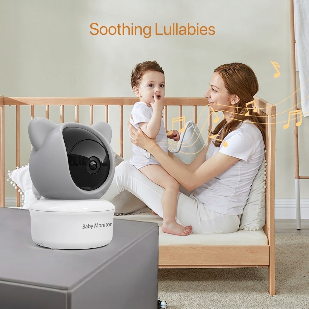 5'' HD Video Baby Monitor with 3000mAh Battery - Two-Way Talk #19250002