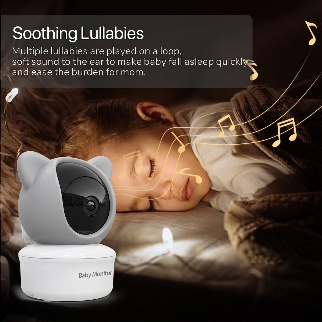 5'' HD Video Baby Monitor with 3000mAh Battery - Two-Way Talk #19250002