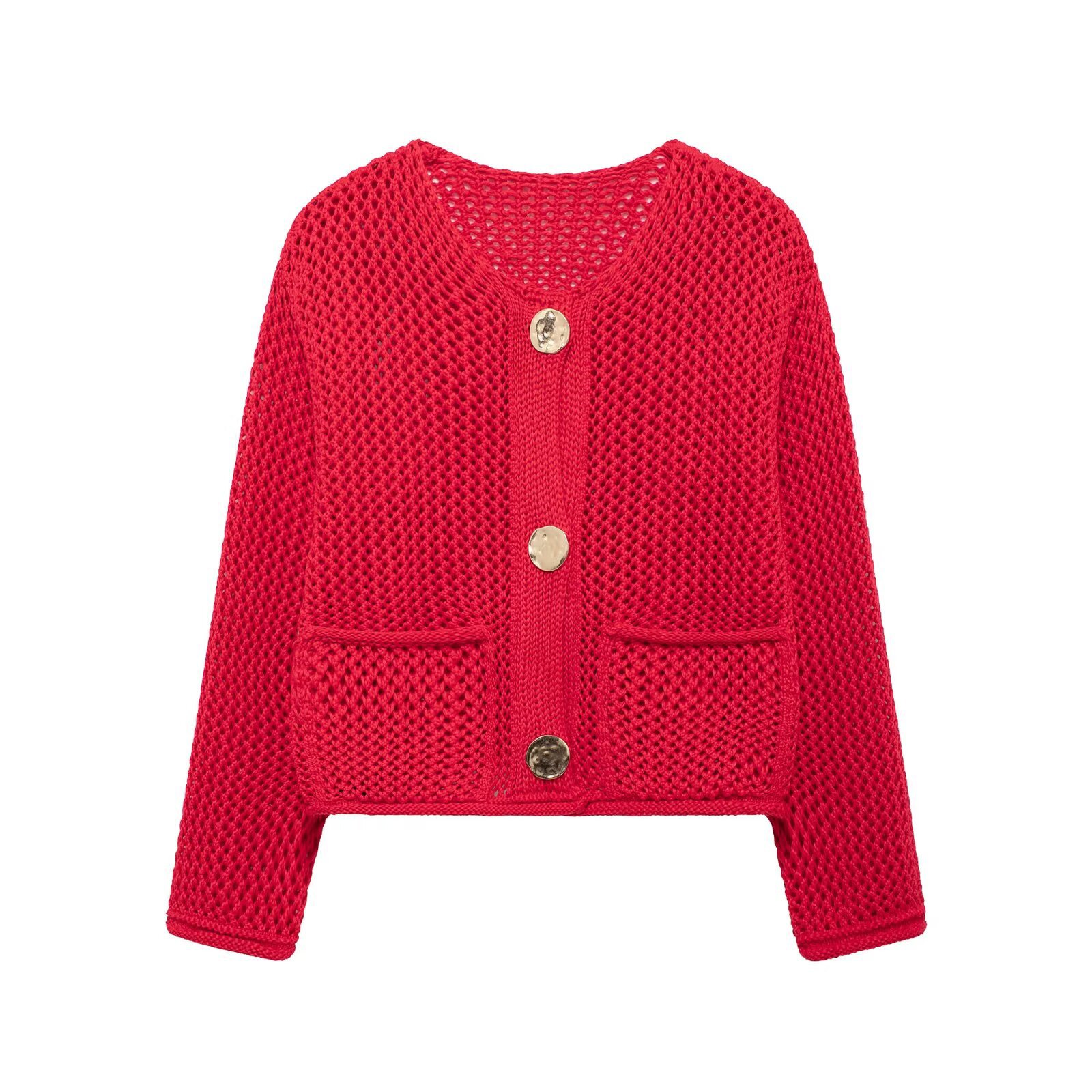 Chunky Knit Cardigan - Trendy European Style Outerwear KUN-00145